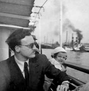 Egon von Vietinghoff und Tochter Jeanne, 1934