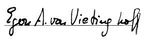 Vietinghoffs Unterschrift (1941)
