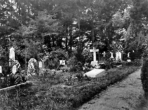 La tombe de Jeanne sur la cimetière de Jouxtens près de Lausanne