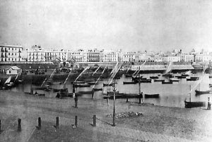 The harbor of Cádiz before 1900