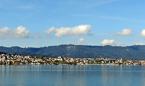 View from Zollikon to Zurich-Wollishofen