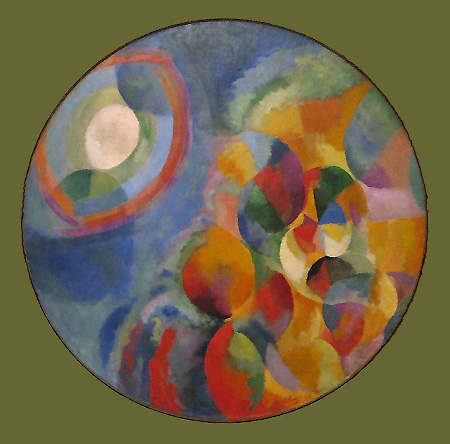 Robert Delaunay, Contrastes simultanés, Soleil et lune (1912-13), Museum of Modern Art, New York