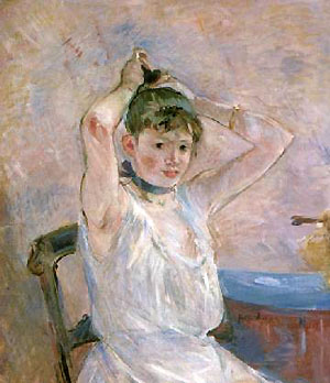 Berthe Morisot, Le bain (1885-86, détail), Clark Art Institute, Williamstown, MA, USA