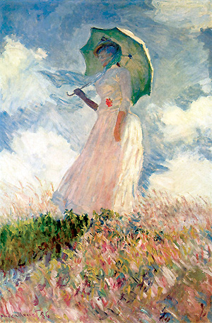 Claude Monet, Woman with a Parasol, facing left (1886), Musée d'Orsay, Paris