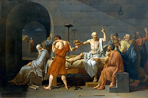 Jacques-Louis David, The Death of  Socrates (1887), Metropolitan Museum of Art, New York