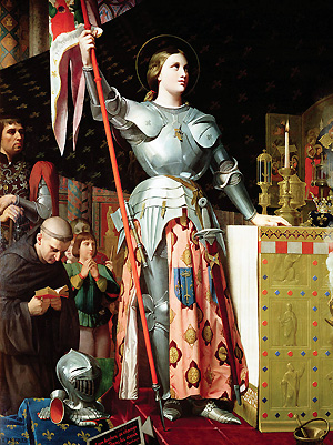 J.A.D. Ingres, Joan of Arc at the Coronation of Charles VII (1854), Louvre Museum, Paris