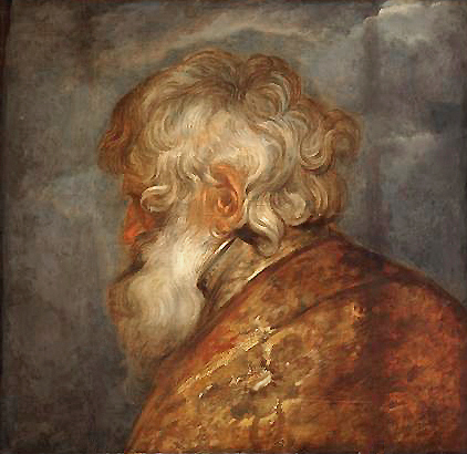 Anthonis van Dyck, Study of an old man (um 1618), Museum of Fine Arts Vienne