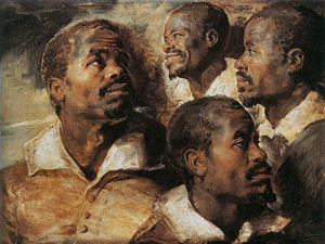 Peter Paul Rubens, Etude de tête d'un Africain (1610-1635?), Musée des beaux-arts de Bruxelles