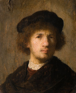 Rembrandt, Autoportrait (1630), Musée national des beaux-arts, Stockholm
