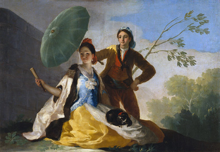 Francisco de Goya, Le parasol (1777, détail), Musée du Prado, Madrid, Espagne