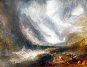 William Turner, Valley of Aosta - Snowstorm and Avalanche (1836-1837), Art Institute of Chicago