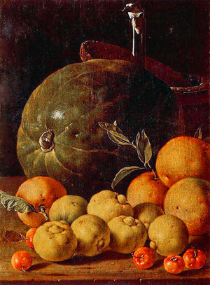 Luis Egidio Meléndez, Lemons, oranges and watermelon (1760), Prado Museum, Madrid