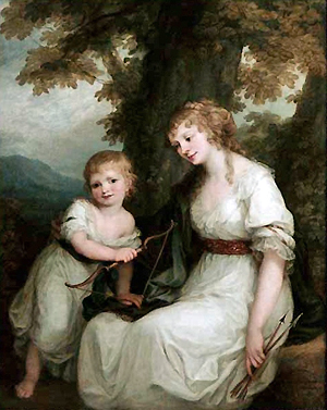Angelika Kaufmann, Juliane von Krüdener avec son fils (1786), Louvre, Paris