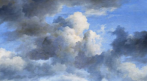 Jacob Isaacksz. van Ruisdael, Vue sur Haarlem (1670-1675, détail), Mauritshuis, La Haye
