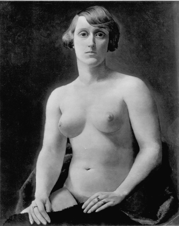 Portrait Mrs K. Mezger, as sitting nude