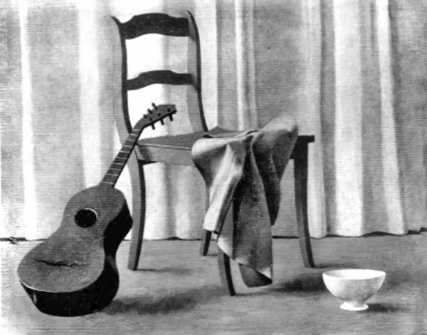 Chair and guitar