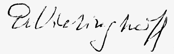 Unterschrift Egon von Vietinghoff (1989)