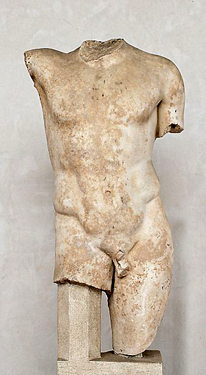Torso eines Epheben, römische Kopie (Diokletiansthermen, Rom)