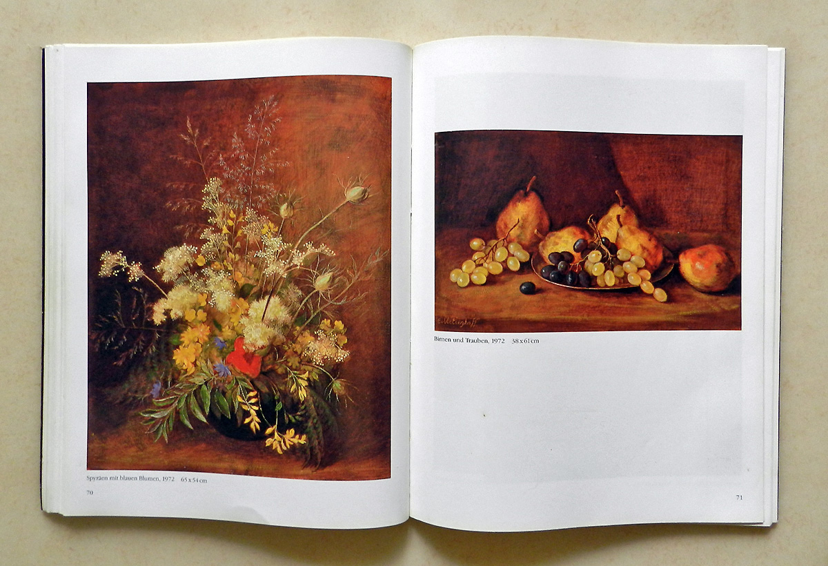 Bildkatalog der Stiftungssammlung S. 70-71, Blumen, Birnen und Trauben