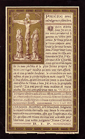Trauergebet für Fernande de Crayencour (1903)