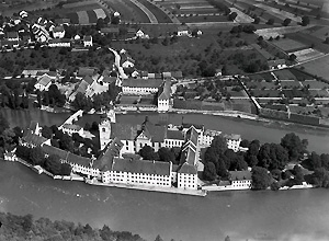  Kloster Rheinau, Kt. Zürich, Psychiatrische Anstalt (1919), ETH-Bibliothek, Foto Walter Mittelholzer