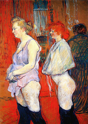 Henry de Toulouse-Lautrec, Rue des Moulins, Medizinische Inspektion (ca.1894), National Gallery, Washington D.C., USA