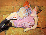 Henri de Toulouse-Lautrec, Das Sofa (um 1895), Metropolitan Museum of Art, New York