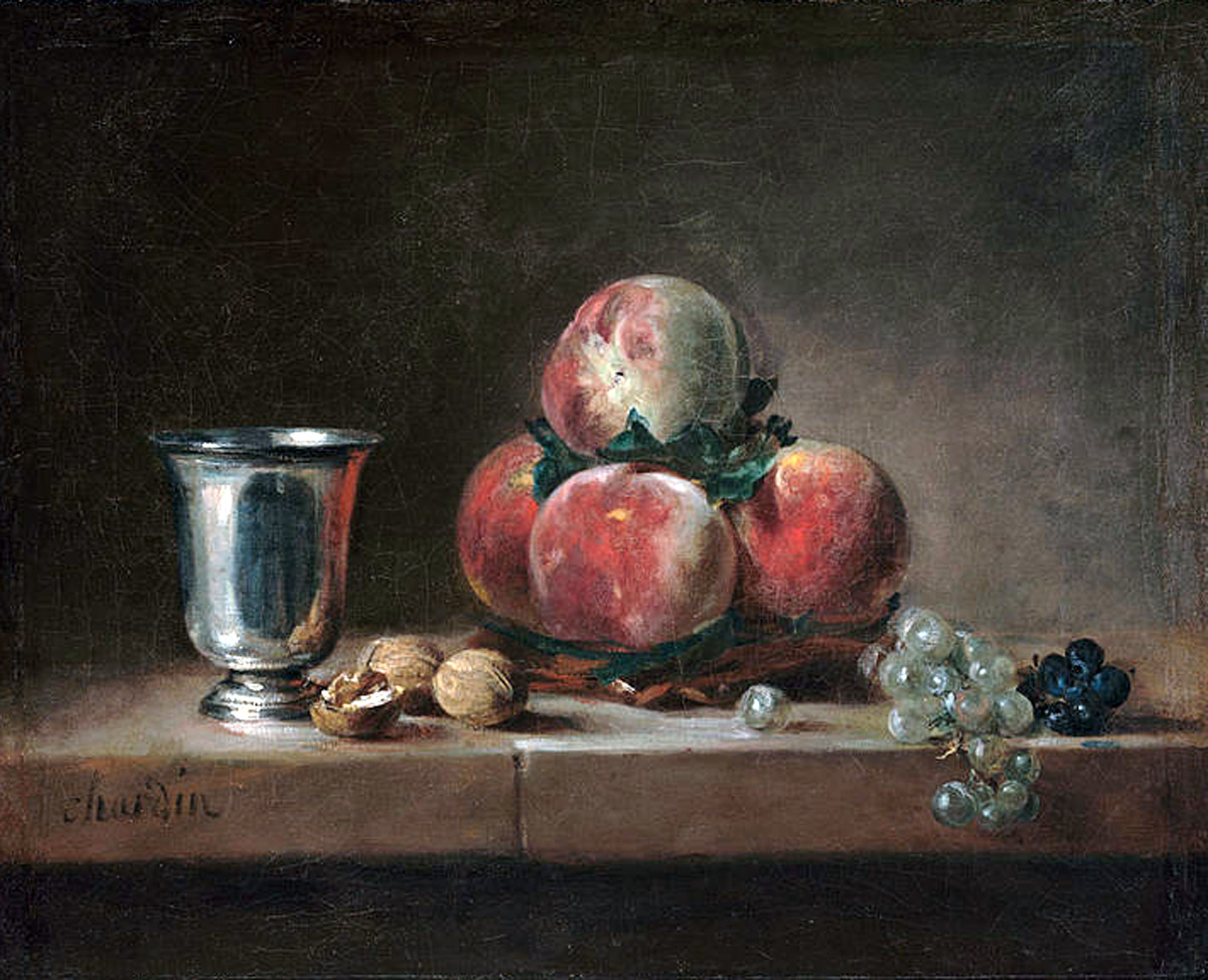 Jean-Siméon Chardin, Stillleben mit Silberbecher (1759-60), Getty Center, Los Angeles CA