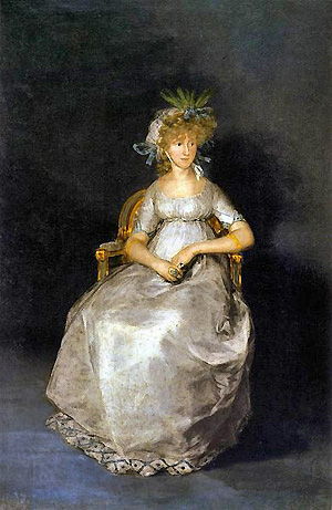 Francisco de Goya, Die Gräfin von Chinchon (1800), Prado, Madrid Francisco de Goya, Die Gräfin von Chinchon (1800), Prado, Madrid