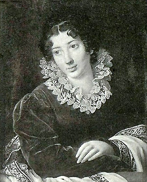 Juliane v. Krüdener mit Rüschenkragen
