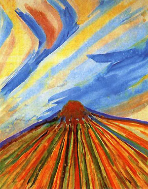 Michail Matjuschin, Landschaft (1921, Aquarell) Michail Matjuschin, Landschaft (1921, Aquarell)