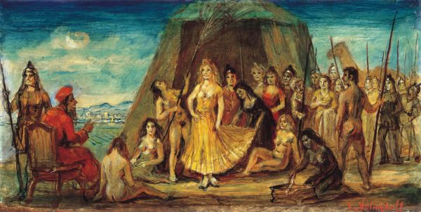 Auftritt der Königin von Saba vor König Salomon Auftritt der Königin von Saba vor König Salomon