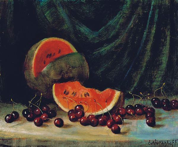 Wassermelone und Kirschen Wassermelone und Kirschen