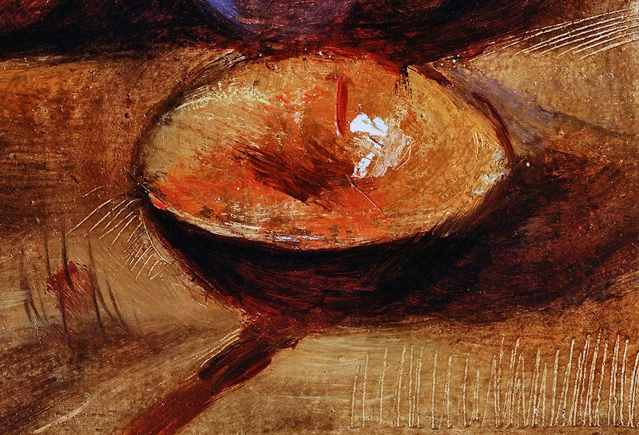 Detail : Halbe Pflaume